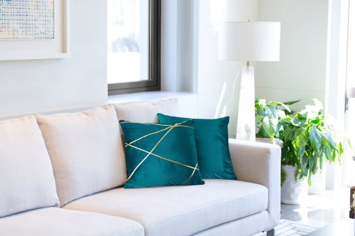 Fractal - Cushion Cover in Emerald