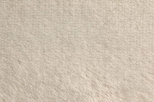 Plush Flannel Fleece Blanket – Super Soft Throw in Cream - Image 3