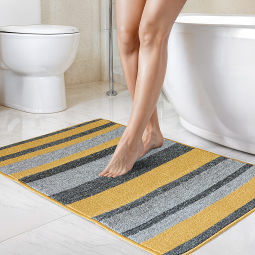 Tricolore Collection - Contrast Stripe 2 Piece Set in Ochre