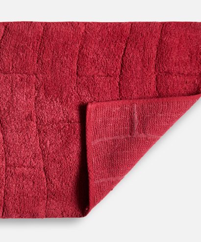 Alternative view of Ripple Collection - Pure Cotton Jacquard 2pc Bathset in Red