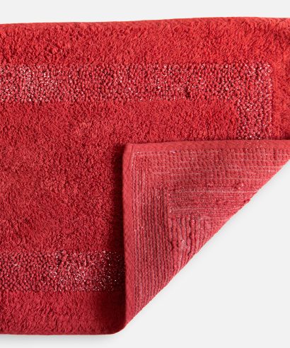 Alternative view of Thebes Collection - Sparkle Trim 2pc Bathroom Set in Red