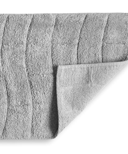 Alternative view of Ripple Collection - Pure Cotton Jacquard 2pc Bathset in Silver