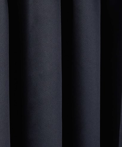 Alternative view of Essential Blackout Collection - Woven Blackout Pencil Pleat Curtains in Black