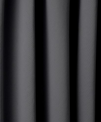 Alternative view of Essential Blackout Collection - Woven Thermal Blackout Pencil Pleat Curtains in Charcoal